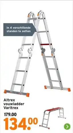 GAMMA Altrex vouwladder Varitrex aanbieding