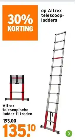 GAMMA Altrex telescopische ladder aanbieding