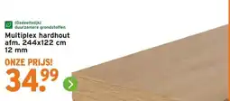 GAMMA Multiplex hardhout aanbieding