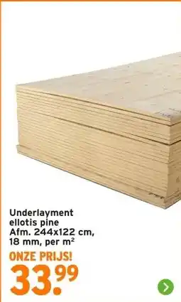 GAMMA Underlayment ellotis pine aanbieding