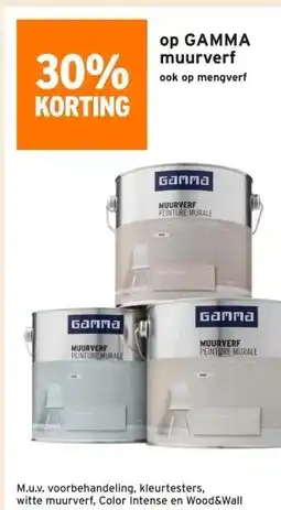 GAMMA op GAMMA muurverf aanbieding
