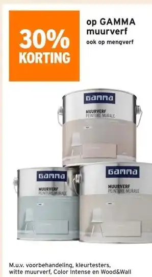 GAMMA op GAMMA muurverf aanbieding