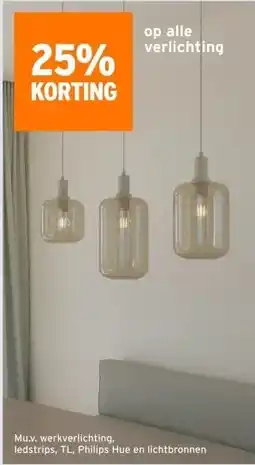 GAMMA op alle verlichting aanbieding