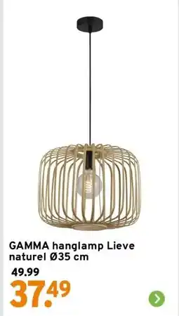 GAMMA GAMMA hanglamp Lieve naturel Ø35 cm aanbieding