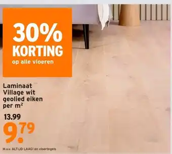 GAMMA Laminaat Village wit geolied eiken aanbieding