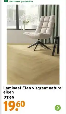 GAMMA Laminaat Elan visgraat naturel eiken aanbieding