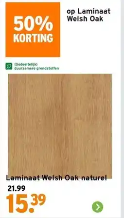 GAMMA Laminaat Welsh Oak naturel aanbieding