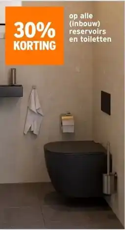 GAMMA op alle (inbouw) reservoirs en toiletten aanbieding