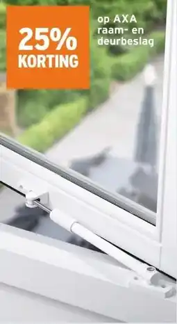 GAMMA op AXA raam-en deurbeslag aanbieding