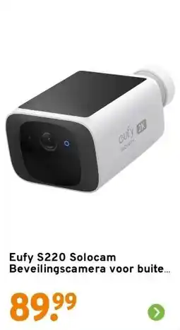 GAMMA Eufy S220 Solocam Beveilingscamera voor buiten met Zonnepaneel aanbieding