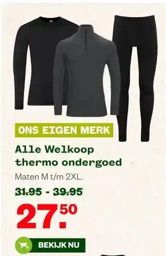 Welkoop Alle Welkoop thermo ondergoed aanbieding