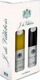 Gall & Gall J. de Villebois Sauvignon Blanc & Pinot Noir Cadeaupakket 2X75CL aanbieding