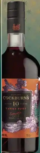 Gall & Gall Cockburn's 10 Years Aged Tawny 75CL aanbieding