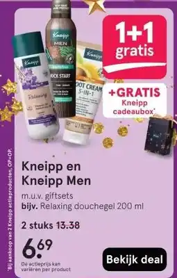 Etos Kneipp en Kneipp Men aanbieding