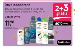 Etos Dove deodorant aanbieding