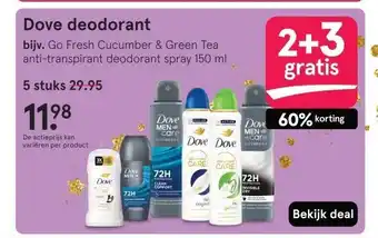 Etos Dove deodorant aanbieding