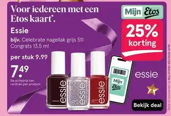 Etos Voor iedereen met een Etos kaart.Essie aanbieding