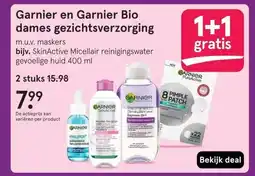 Etos Garnier en Garnier Bio dames gezichtsverzorging aanbieding