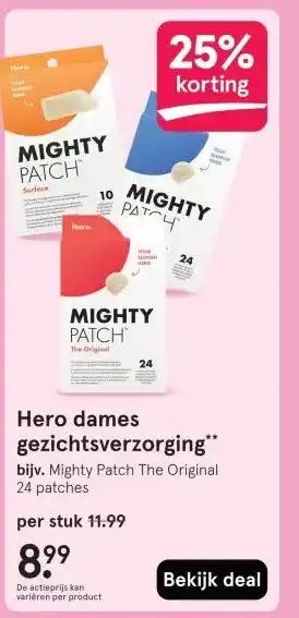 Etos Hero dames gezichtsverzorging aanbieding