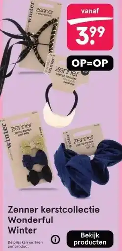 Etos Zenner kerstcollectie Wonderful Winter aanbieding