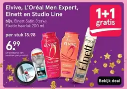 Etos Elvive, L'Oréal Men Expert, Elnett en Studio Line aanbieding