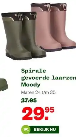 Welkoop Spirale gevoerde laarzen Moody aanbieding