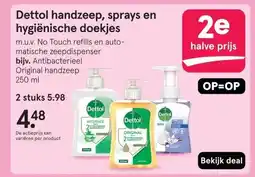 Etos Dettol handzeep, sprays en hygiënische doekjes aanbieding