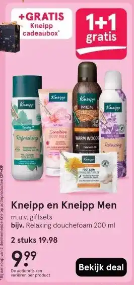 Etos Kneipp en Kneipp Men aanbieding