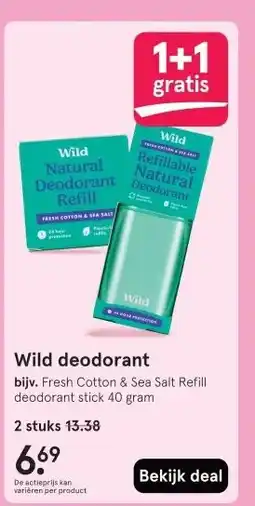 Etos Wild deodorant aanbieding