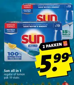 Boni Sun all in 1 aanbieding