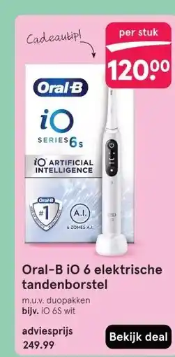 Etos Oral-B IO 6 elektrische tandenborstel aanbieding