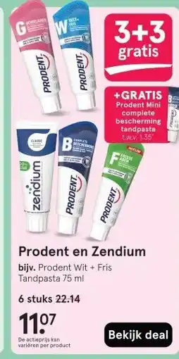 Etos Prodent en Zendium aanbieding