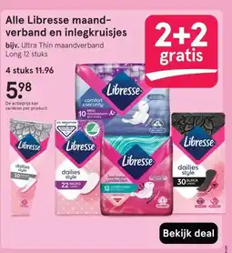 Etos Alle Libresse maand-verband en inlegkruisjes aanbieding