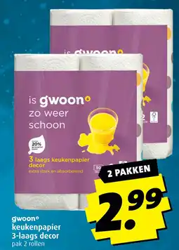 Boni gwoonº keukenpapier 3-laags decor aanbieding
