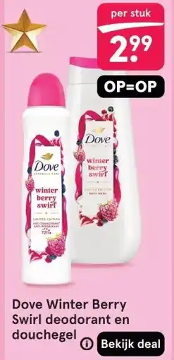 Etos Dove Winter Berry Swirl deodorant en douchegel aanbieding