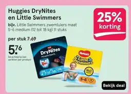 Etos Huggies DryNites en Little Swimmers aanbieding