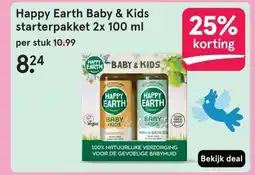 Etos Happy Earth Baby & Kids starterpakket 2x 100 ml aanbieding