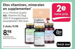 Etos Etos vitaminen, mineralen en supplementen aanbieding