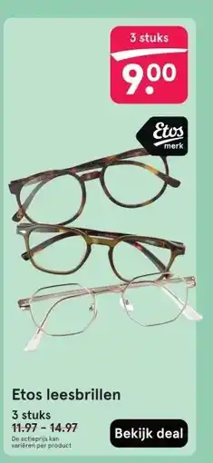Etos Etos leesbrillen aanbieding