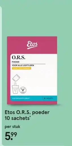 Etos Etos O.R.S. poeder 10 sachets aanbieding