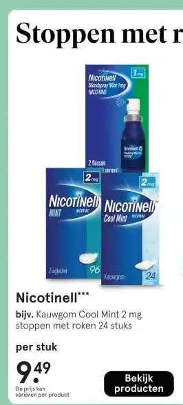 Etos Nicotinell aanbieding