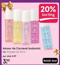 Etos Amour de Carnaval bodymist aanbieding
