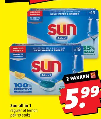 Boni Sun all in 1 aanbieding