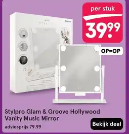 Etos Stylpro Glam & Groove Hollywood Vanity Music Mirror aanbieding