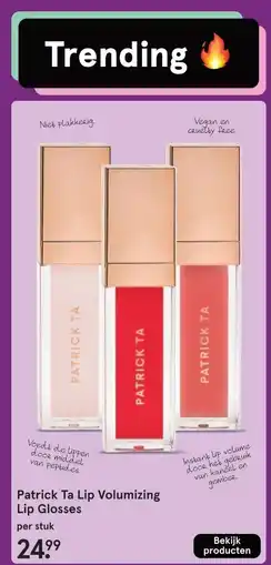 Etos Patrick Ta Lip Volumizing Lip Glosses aanbieding