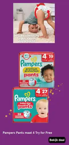 Etos Pampers Pants maat 4 Try for Free aanbieding