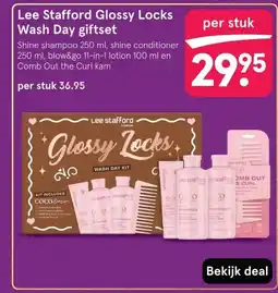 Etos Lee Stafford Glossy Locks Wash Day giftset aanbieding