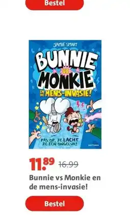 Bruna Bunnie vs Monkie en de mens-invasie! aanbieding