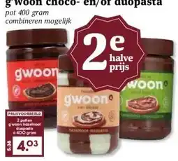 Boon`s Markt g'woon choco- en/of duopasta aanbieding