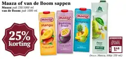 Boon`s Markt Maaza of van de Boom sappen aanbieding